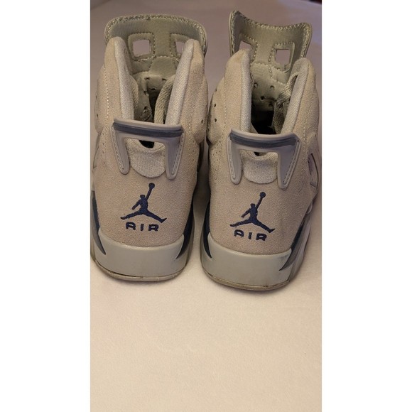 Air Jordan 6 VI Mid Georgetown Retro Men's Size-7 Grey/Blue Sneakers CT8529-012 - Picture 4 of 16